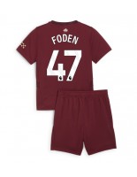 Manchester City Phil Foden #47 Tredjedraktsett Barn 2024-25 Korte ermer (+ bukser)